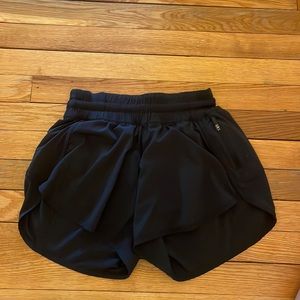 Black Lulu lemon running shorts